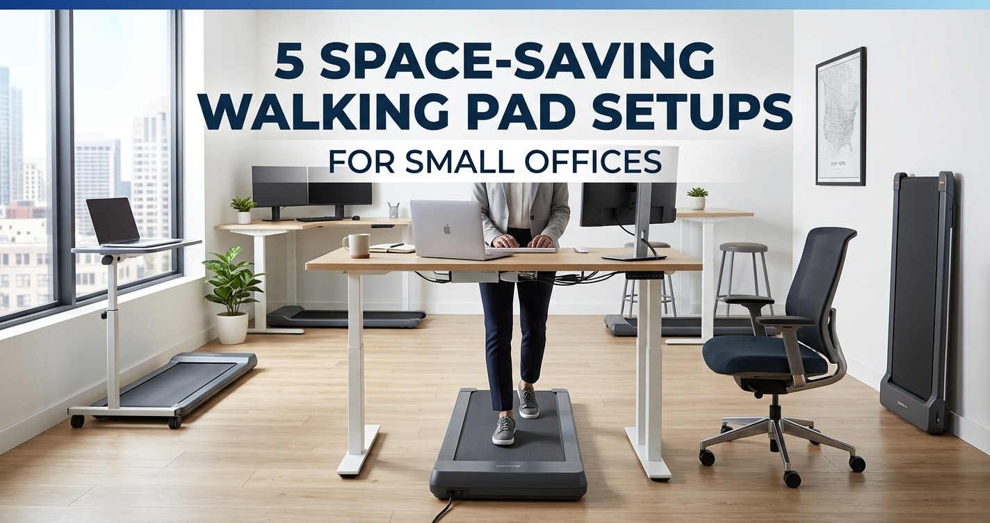 Walking Pads for Small Offices: 5 Space-Saving Setups